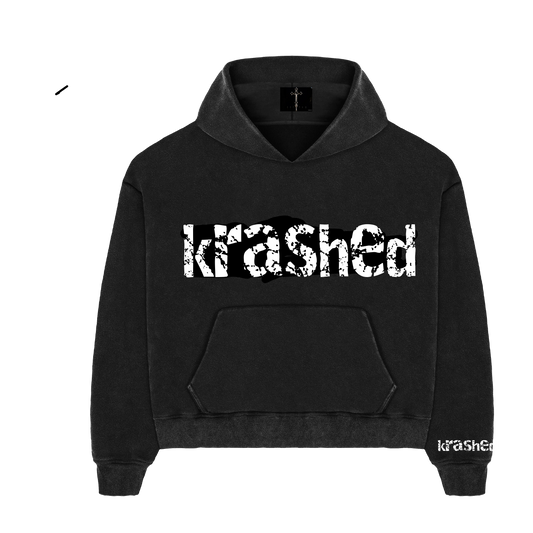 Hoddie Black  Krashed Chlothing